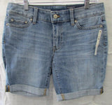 Talbots Flawless Faded Blue Denim 7.5" Girlfriend Short  - Petite
