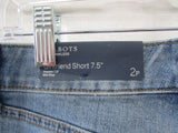 Talbots Flawless Faded Blue Denim 7.5" Girlfriend Short  - Petite