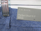 Talbots Blue 9.5" Perfect Linen Short - Petite