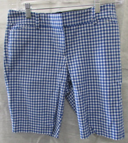 Talbots Blue/White Checked 9.5