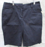 Talbots Navy Blue 9.5" Perfect Linen Short - Petite