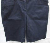Talbots Navy Blue 9.5" Perfect Linen Short - Petite