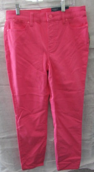 Talbots Flawless Slim Ankle Hot Pink Jeans