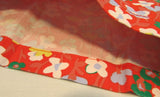 Talbots Red with Flowers Girlfriend Chino 6" Linen Shorts - Petite