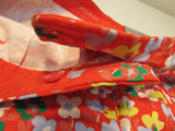 Talbots Red with Flowers Girlfriend Chino 6" Linen Shorts - Petite