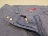 Talbots Blue 9.5" Perfect Linen Short - Petite