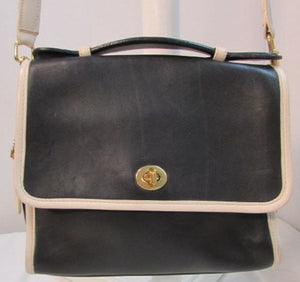 Coach Rare Vintage Willis Navy Blue Crossbody Messenger Bag