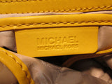 Michael Kors Large Mustard Yellow Braided Grommet Bag