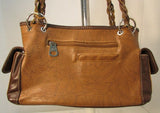 Montana West Brown Leather Studded Western Style Shoulder Bag