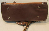 Montana West Brown Leather Studded Western Style Shoulder Bag