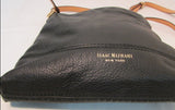 Isaac Mizrahi New York Black Leather Crossbody Purse