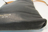 Isaac Mizrahi New York Black Leather Crossbody Purse