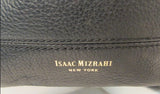 Isaac Mizrahi New York Black Leather Crossbody Purse
