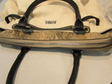 Aimee Kestenberg Cream Pebble Leather Satchel