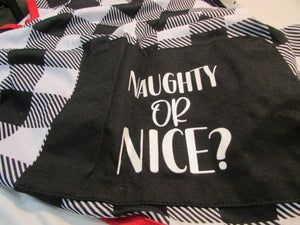 Vibrant Life Holiday Pet Pajamas "Naughty or Nice?"