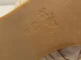 Coach Caterine Leather White T-Strap Sandals