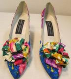 Stuart Weitzman Quisling Yellow Pique Pump