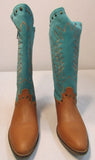 Matisse Tumbleweed Tan and Turquoise Western Boots