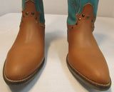 Matisse Tumbleweed Tan and Turquoise Western Boots