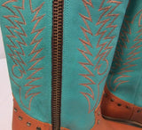 Matisse Tumbleweed Tan and Turquoise Western Boots