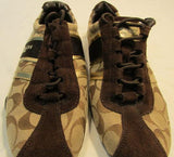 Coach Remonna Brown & Tan Signature Canvas Fashion Sneakers