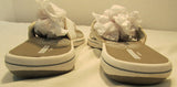 Clarks Cloudsteppers Breeze Sea White Flip Flops