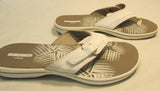 Clarks Cloudsteppers Breeze Sea White Flip Flops
