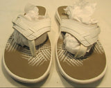 Clarks Cloudsteppers Breeze Sea White Flip Flops
