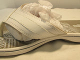 Clarks Cloudsteppers Breeze Sea White Flip Flops