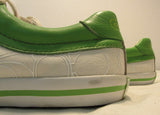 Coach Cady Off-White and Green Sneakers