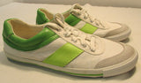 Coach Cady Off-White and Green Sneakers
