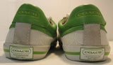 Coach Cady Off-White and Green Sneakers