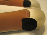 Salvatore Ferragamo Clarissa Off-White Satin Kitten Heels