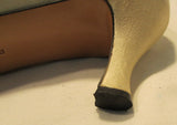 Salvatore Ferragamo Clarissa Off-White Satin Kitten Heels