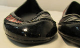Coach True Plaid Canvas with Leather Trim Ballet Flats