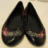 Coach True Plaid Canvas with Leather Trim Ballet Flats