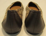 Coach Brown Signature Canvas Flats