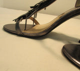 Michael Kors Metallic Gunmetal Vienna Sandals