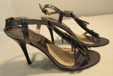 Michael Kors Metallic Gunmetal Vienna Sandals