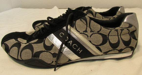 Coach Jayme Black/Gray Monogrammed Sneakers