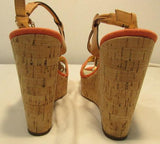 Coach Linden Platform Cork Slingback Wedges