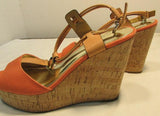 Coach Linden Platform Cork Slingback Wedges