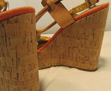 Coach Linden Platform Cork Slingback Wedges