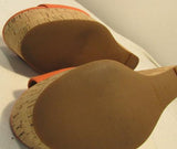 Coach Linden Platform Cork Slingback Wedges