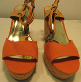 Coach Linden Platform Cork Slingback Wedges