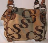 Sophia Caperelli Signature Canvas Shoulder Bag