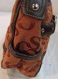 Sophia Caperelli Rust-Brown Canvas Shoulder Bag
