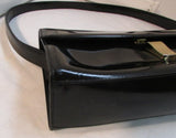 Furla Vintage Gloss Purse Black Leather Made in Italy