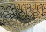 Calvin Klein Brown CK Logo Canvas Crossbody