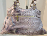 Vecceli Italy Faux Leather Lavender Purse